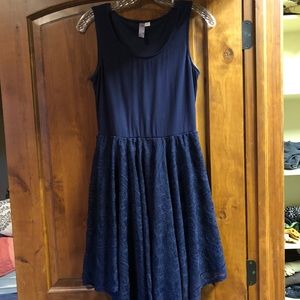 Francesca Lace Dress, Navy Blue